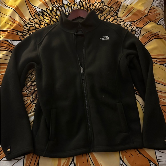 The North Face Boys jacket black fleece ful zip size 18/20